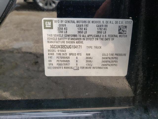 Photo 10 from auction – 2018 CHEVROLET SILVERADO with VIN 3GCUKSEC9JG104171