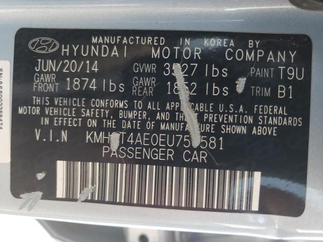 Photo 10 from auction – 2014 HYUNDAI ACCENT GLS with VIN KMHCT4AE0EU750581