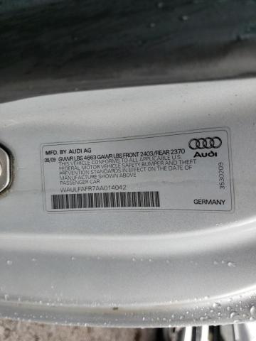 Photo 10 from auction – 2010 AUDI A5 PREMIUM with VIN WAULFAFR7AA014042