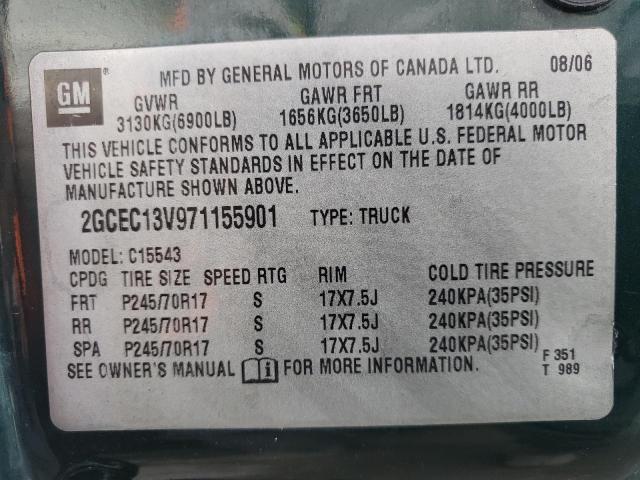 Photo 10 from auction – 2007 CHEVROLET SILVERADO with VIN 2GCEC13V971155901