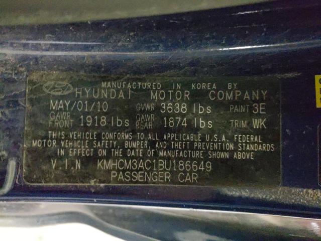 Photo 10 from auction – 2011 HYUNDAI ACCENT GL with VIN KMHCM3AC1BU186649