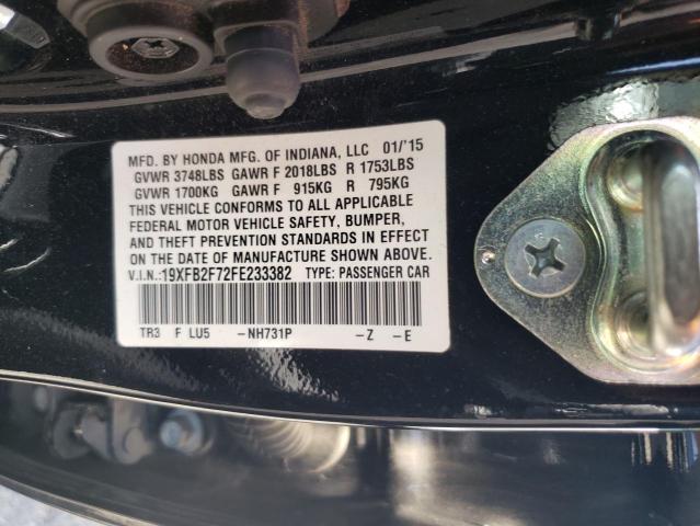 Zdjęcie 10 z aukcji – 2015 HONDA CIVIC SE z VIN 19XFB2F72FE233382