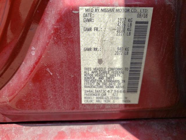 Photo 10 from auction – 2018 NISSAN ALTIMA 2.5 with VIN 1N4AL3AP7JC473666