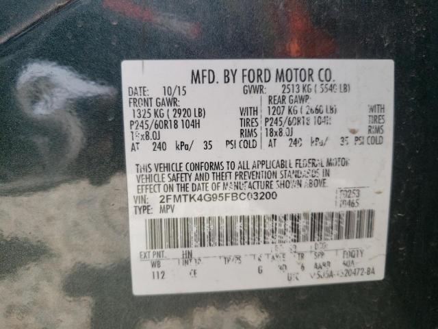 Photo 10 from auction – 2015 FORD EDGE SE with VIN 2FMTK4G95FBC03200