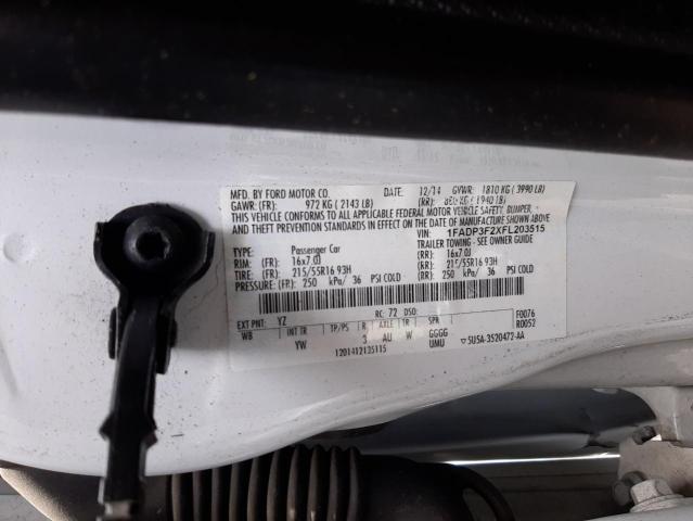 Photo 10 from auction – 2015 FORD FOCUS SE with VIN 1FADP3F2XFL203515