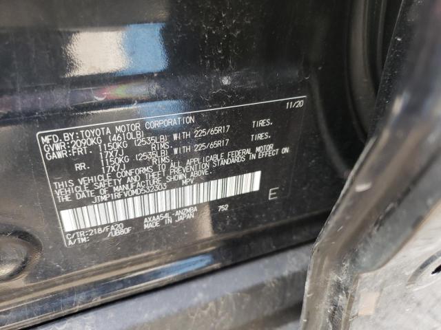 Photo 10 from auction – 2021 TOYOTA RAV4 XLE with VIN JTMP1RFV0MD532303