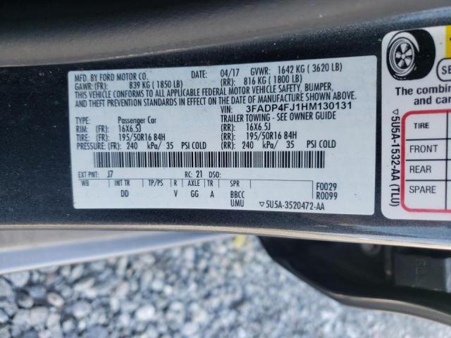 Photo 10 from auction – 2017 FORD FIESTA TIT with VIN 3FADP4FJ1HM130131