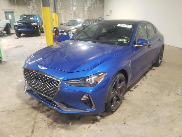 Photo 2 from auction – 2019 GENESIS G70 PRESTI with VIN KMTG34LE2KU025371