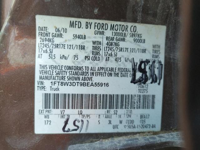 Photo 10 from auction – 2011 FORD F350 SUPER with VIN 1FT8W3DT9BEA55916
