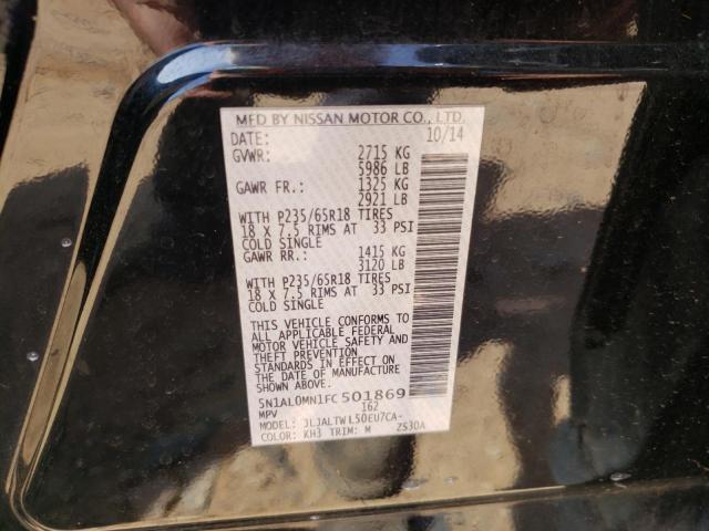 Photo 10 from auction – 2015 INFINITI QX60 with VIN 5N1AL0MN1FC501869