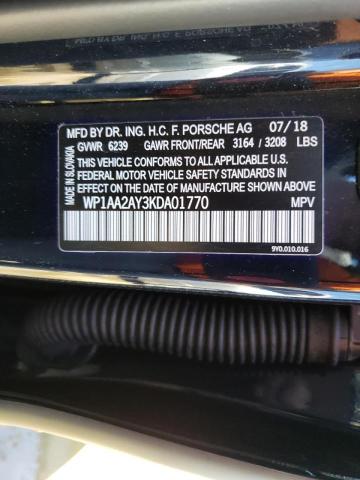 Photo 10 from auction – 2019 PORSCHE CAYENNE with VIN WP1AA2AY3KDA01770