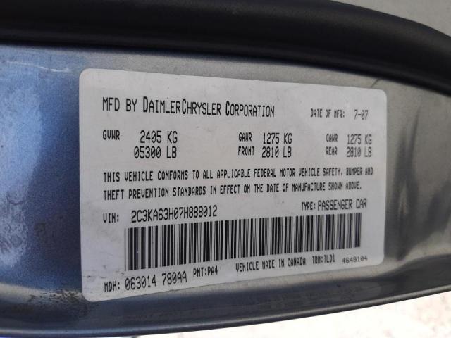 Photo 10 from auction – 2007 CHRYSLER 300C with VIN 2C3KA63H07H888012