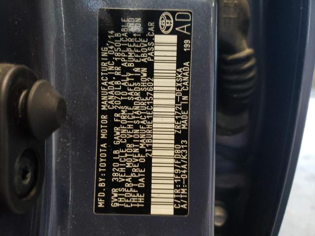 Photo 10 from auction – 2014 TOYOTA COROLLA L with VIN 2T1BURHE1EC157602
