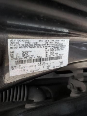 Photo 10 from auction – 2015 FORD FOCUS SE with VIN 1FADP3F24FL229592