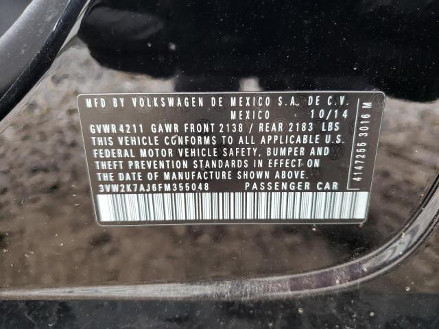 Photo 10 from auction – 2015 VOLKSWAGEN JETTA BASE with VIN 3VW2K7AJ6FM355048