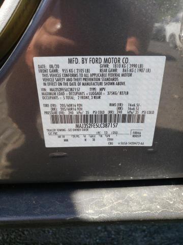 Photo 10 from auction – 2020 FORD ECOSPORT S with VIN MAJ3S2FE5LC387157
