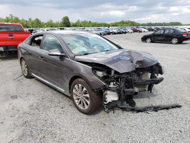 HYUNDAI SONATA SPO 2017 with VIN 5NPE34AF9HH508957 - Photo from auction