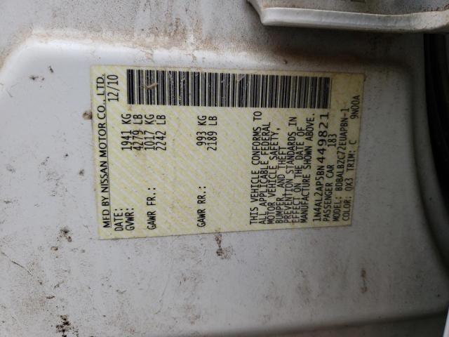 Photo 10 from auction – 2011 NISSAN ALTIMA BAS with VIN 1N4AL2AP5BN449821
