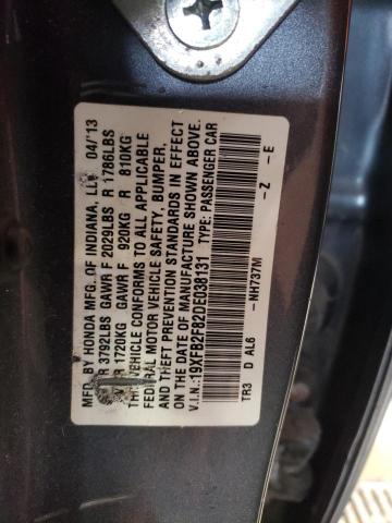 Photo 10 from auction – 2013 HONDA CIVIC EX with VIN 19XFB2F82DE038131