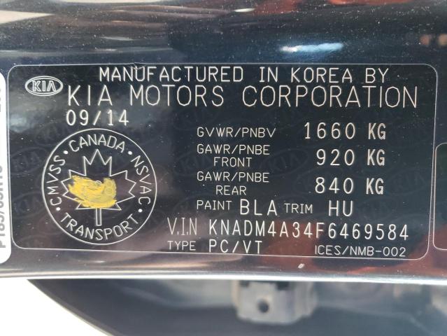Photo 10 from auction – 2015 KIA RIO LX with VIN KNADM4A34F6469584
