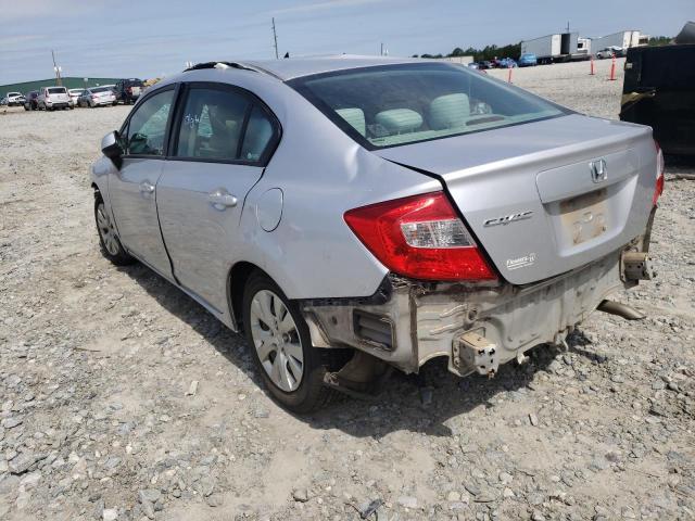 Photo 3 from auction – 2012 HONDA CIVIC LX with VIN 19XFB2F52CE023441