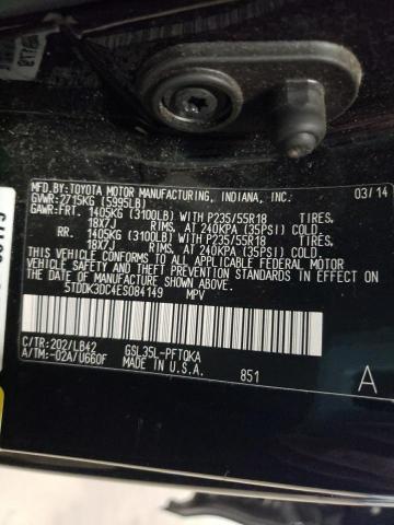 Photo 10 from auction – 2014 TOYOTA SIENNA XLE with VIN 5TDDK3DC4ES084149