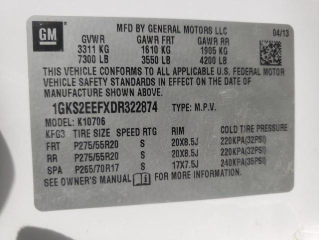 Photo 10 from auction – 2013 GMC YUKON DENA with VIN 1GKS2EEFXDR322874