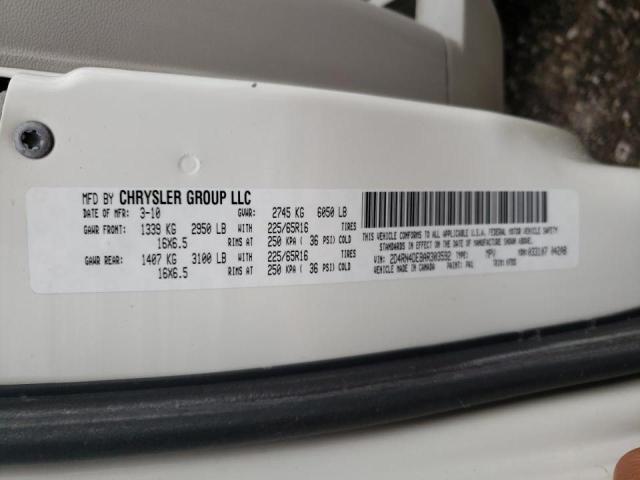 Photo 10 from auction – 2010 DODGE GRAND CARA with VIN 2D4RN4DE8AR303592