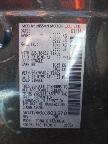 Photo 10 from auction – 2014 NISSAN ROGUE S with VIN 5N1AT2MV3EC801570