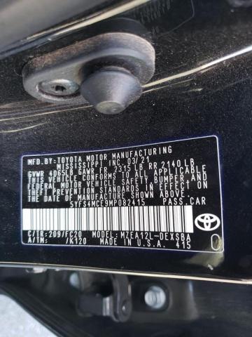 Photo 10 from auction – 2021 TOYOTA COROLLA SE with VIN 5YFS4MCE9MP082415