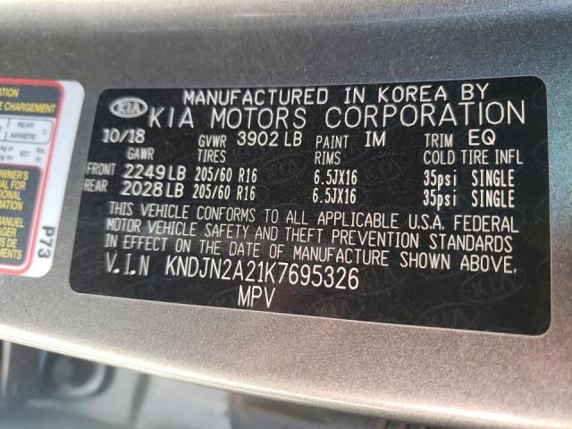 Photo 10 from auction – 2019 KIA SOUL with VIN KNDJN2A21K7695326