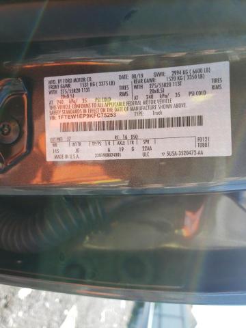 Photo 10 from auction – 2019 FORD F150 SUPER with VIN 1FTEW1EP9KFC75253