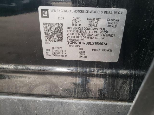 Photo 10 from auction – 2020 CHEVROLET BLAZER 2LT with VIN 3GNKBHRS8LS584674