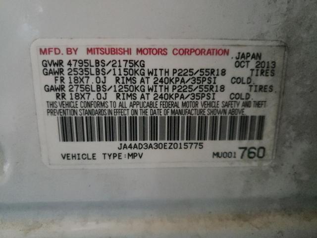 صورة رقم 10 من المزاد - 2014 MITSUBISHI OUTLANDER مع VIN JA4AD3A30EZ015775