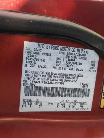 Photo 10 from auction – 2002 FORD EXPLORER X with VIN 1FMZU73K22UD03306