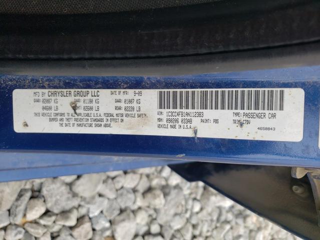 Photo 10 from auction – 2010 CHRYSLER SEBRING TO with VIN 1C3CC4FB1AN112383