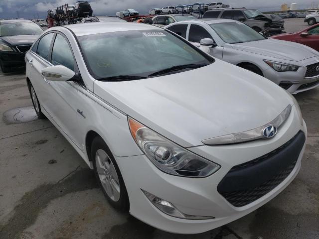 HYUNDAI SONATA HYB 2012 with VIN KMHEC4A46CA056587 - Photo from auction