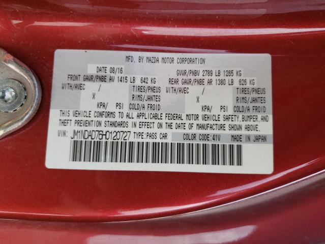 Photo 10 from auction – 2017 MAZDA MX-5 MIATA with VIN JM1NDAD76H0120727