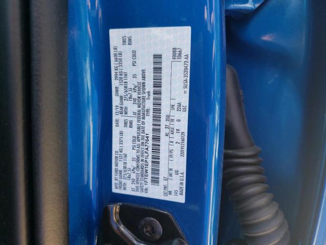 Photo 10 from auction – 2020 FORD F150 SUPER with VIN 1FTEW1EP1LFA77641
