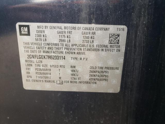 Photo 10 from auction – 2017 CHEVROLET EQUINOX PR with VIN 2GNFLGEK7H6233114