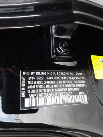 Photo 10 from auction – 2016 PORSCHE MACAN TURB with VIN WP1AF2A50GLB92827
