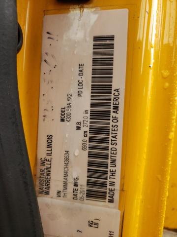 Photo 10 from auction – 2012 INTERNATIONAL 4000 4300 with VIN 1HTMMAAM4CH436534