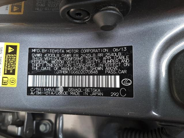 Photo 10 from auction – 2013 LEXUS ES 350 with VIN JTHBK1GG6D2070848