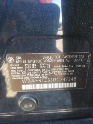Photo 10 from auction – 2011 BMW 528 I with VIN WBAFR1C55BC747248