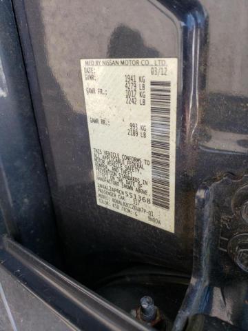 Photo 10 from auction – 2012 NISSAN ALTIMA with VIN 1N4AL2AP4CN551368