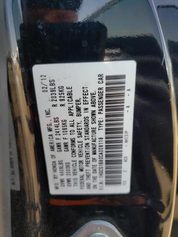 Photo 10 from auction – 2012 HONDA ACCORD EXL with VIN 1HGCS1B80CA009118