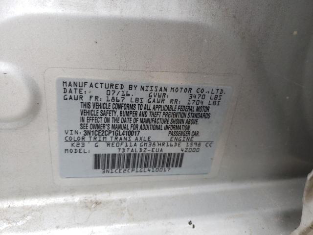 Photo 10 from auction – 2016 NISSAN VERSA NOTE with VIN 3N1CE2CP1GL410017
