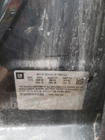 Photo 10 from auction – 2015 CHEVROLET SONIC LT with VIN 1G1JC5SH7F4155439