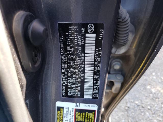 Photo 10 from auction – 2014 TOYOTA CAMRY L with VIN 4T1BF1FKXEU770899