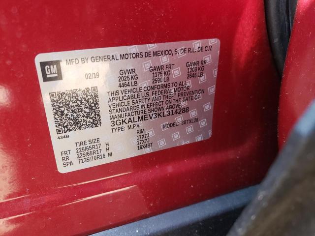 Photo 10 from auction – 2019 GMC TERRAIN SL with VIN 3GKALMEV3KL314288